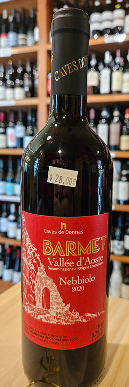 Caves Cooperatives de Donnas 2020 'Barmet' Valle d'Aosta Nebbiolo