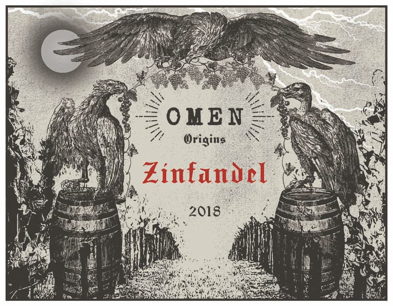 Omen Origins 2019 Zinfandel, Sierra Foothills