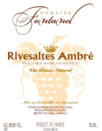 Dom. Fontanel 2011 Rivesaltes Ambré (sweet)